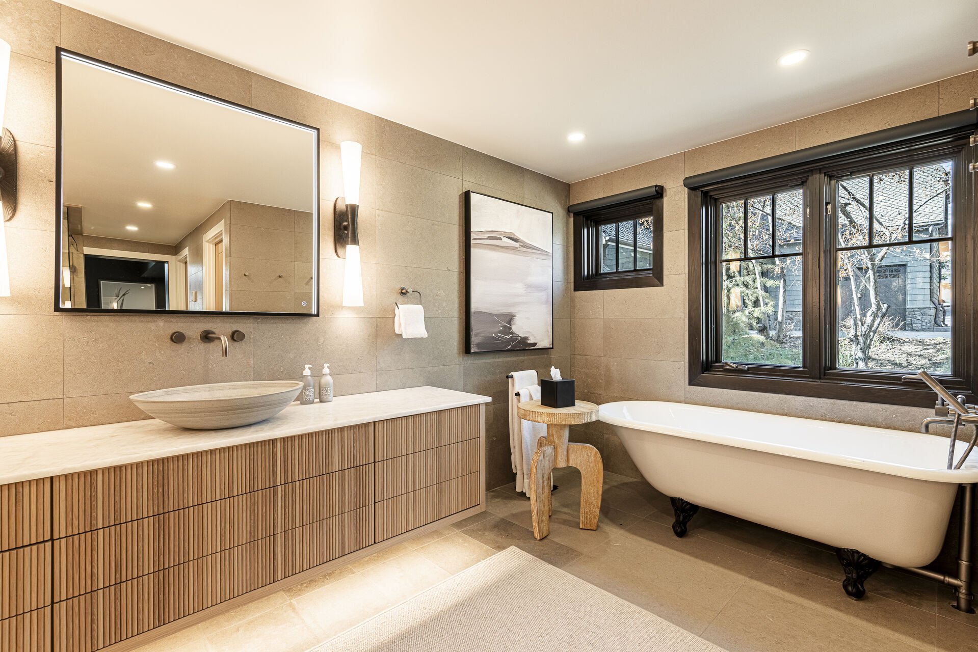 Sun Peak Manor House - Soaking tub, water closet, and two walk-in closets