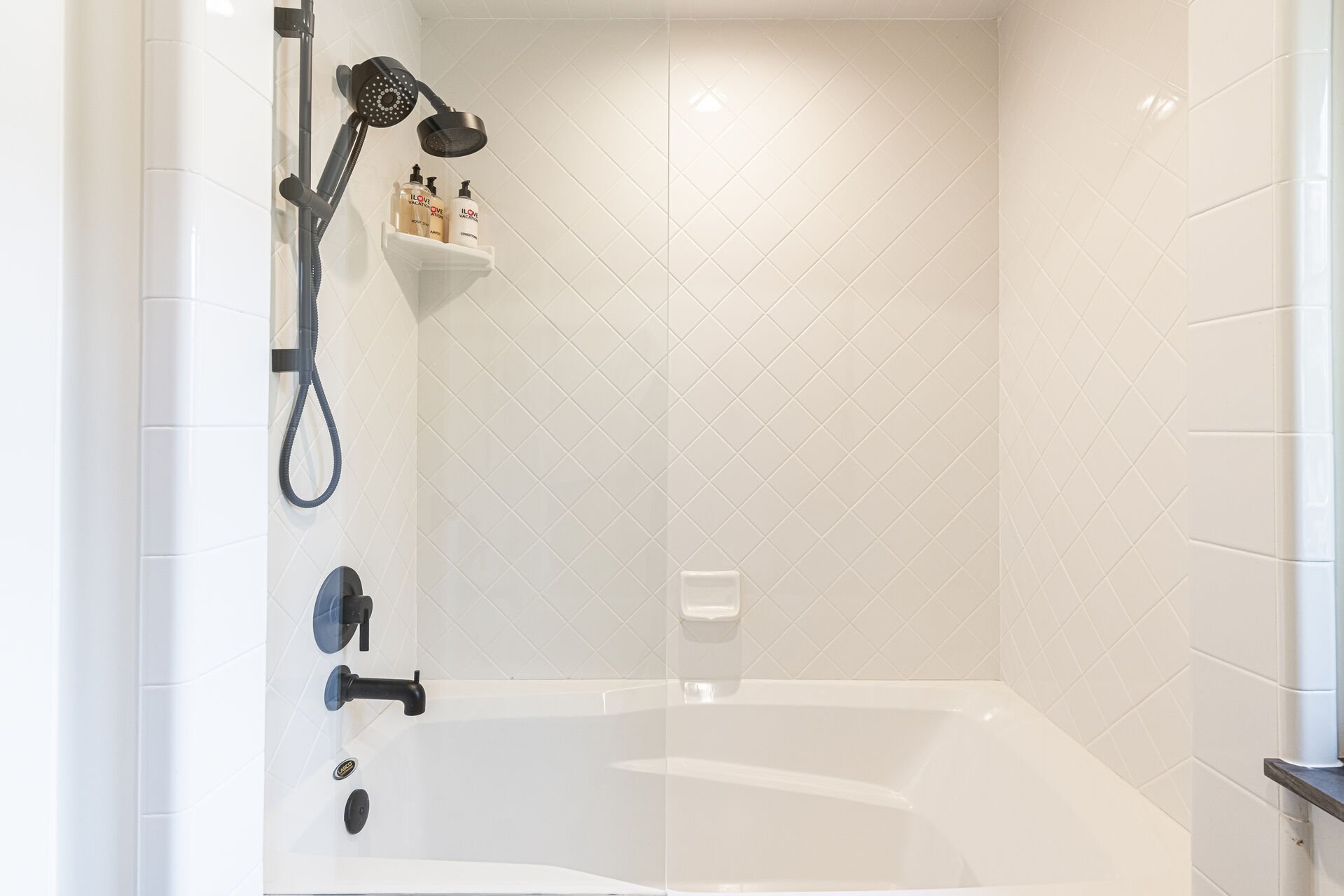 Sun Peak Manor House - Guest Bedroom 3 en suite with a separate tub/shower combo