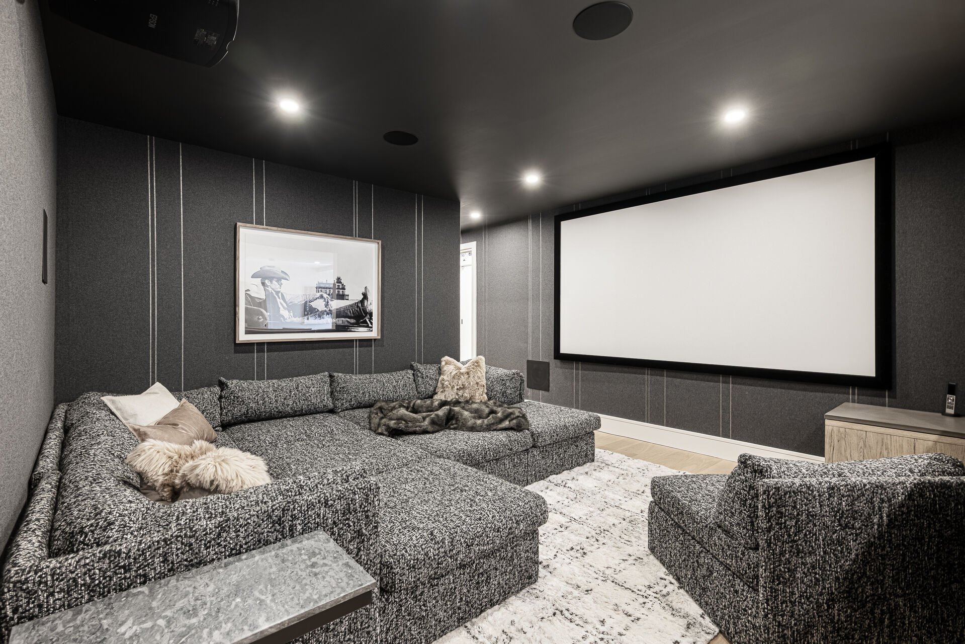 Sun Peak Manor House - Upper level media room